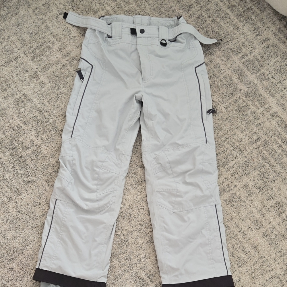 Obermeyer Kid's Light Gray Ski Pants Size Junior 14